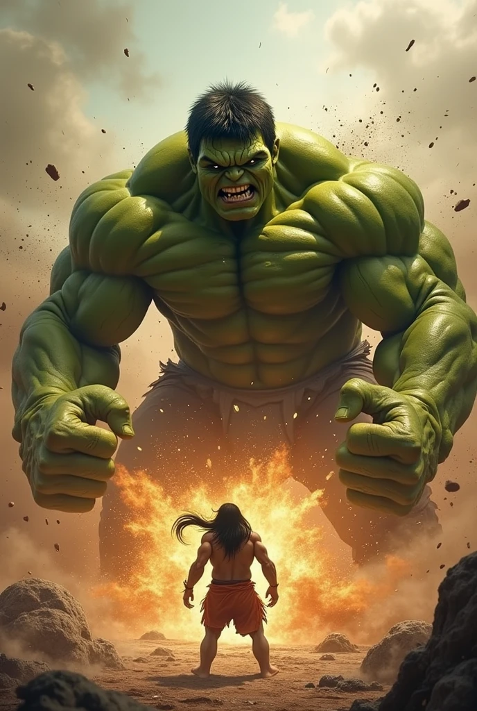 Hulk fight honuman god
