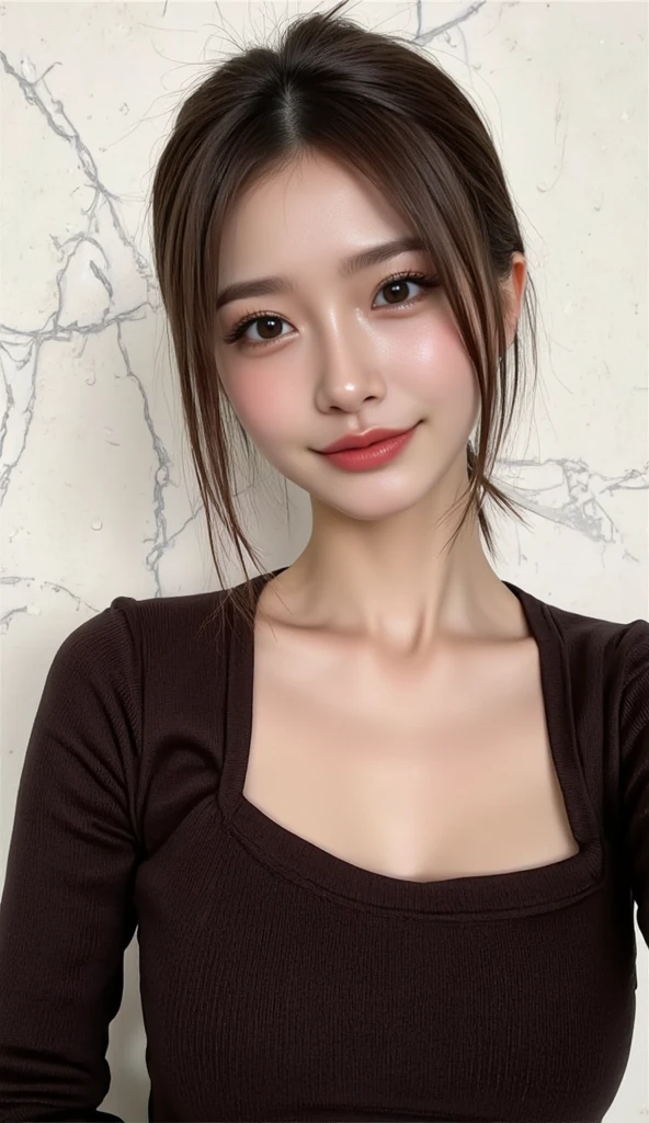 ((best quality, 8 thousand, masterpiece:1.3)), Concentrate upon:1.2, perfect figure beautiful woman:1.4,, ((Cut your hair in layers, beautiful breasts:1.2)),(rain, distance:1.3),Highly detailed face and skin textures, detailed eyes, double eyelid,whiten your skin,long gray hair,smile, femdom, Sitting on a Korean man with his butt
