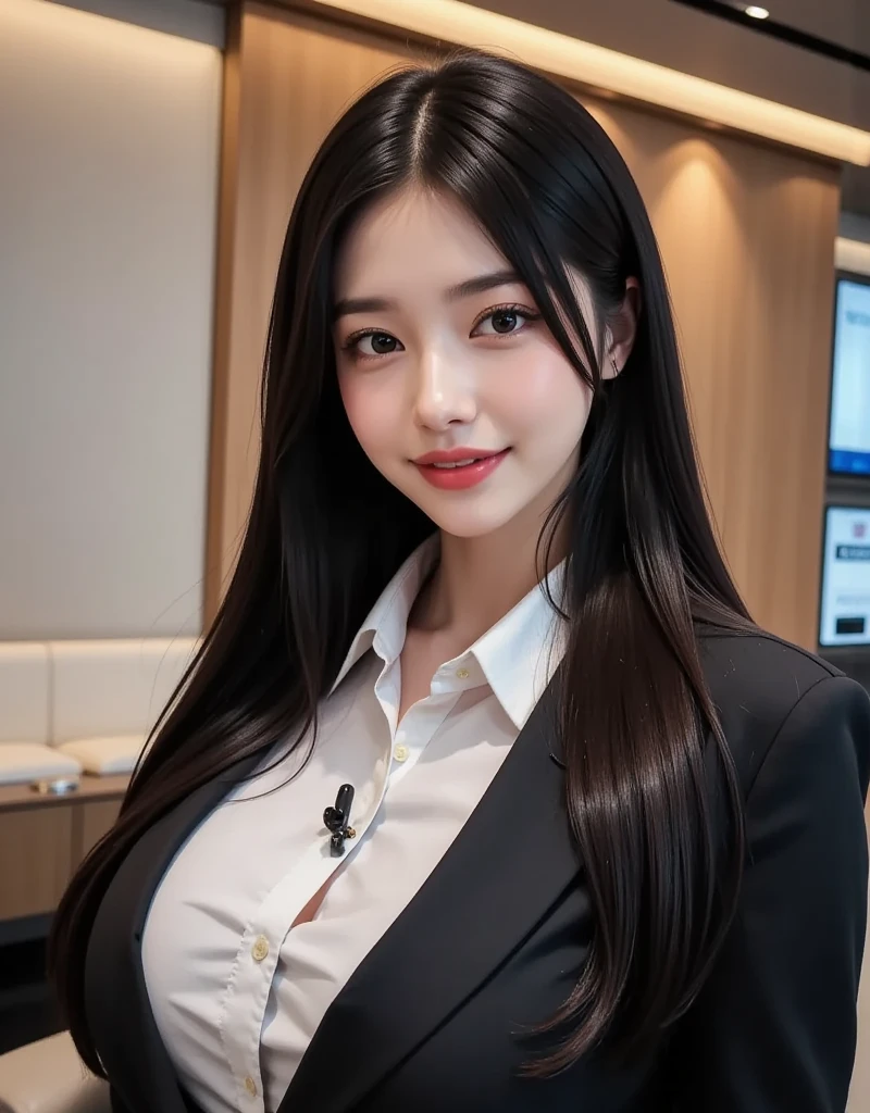 masterpiece, best quality
<lora:Bella Wang:0.7:FACE>1girl, long_hair, large_breast, smile,
looking at the viewer,
cowboy_shot,
(business suit:1.2),
office, coffee machine,
