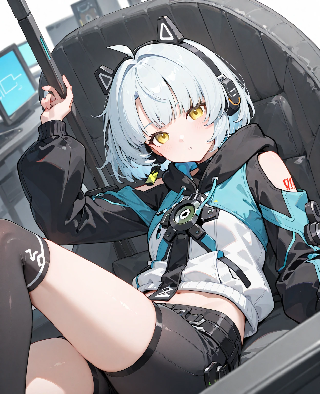 <lora:abydosV1:0.8>,1girl,clothed,(white background:1.4),pure white background,full body,colorful,nice hands, <lyco:GoodHands-beta2:1.0>,shiroko \(blue archive\)