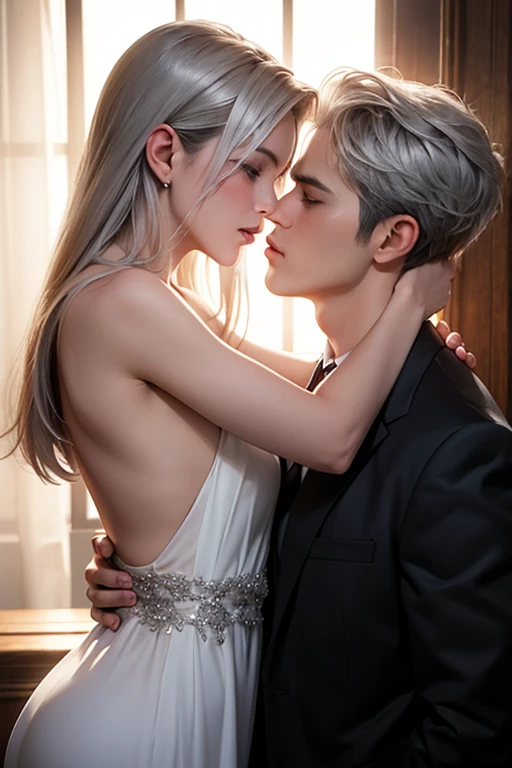 there is a woman and a man sitting on a couch, couple pose, inspired by Sim Sa-jeong, semi - realistic, semi-realistic, inspired by jeonseok lee, gregoire and manon, ( ultra realistic ), [ realistic photography ], smooth in _ the background, realistic scene, realism artstyle, the sims 4 texture