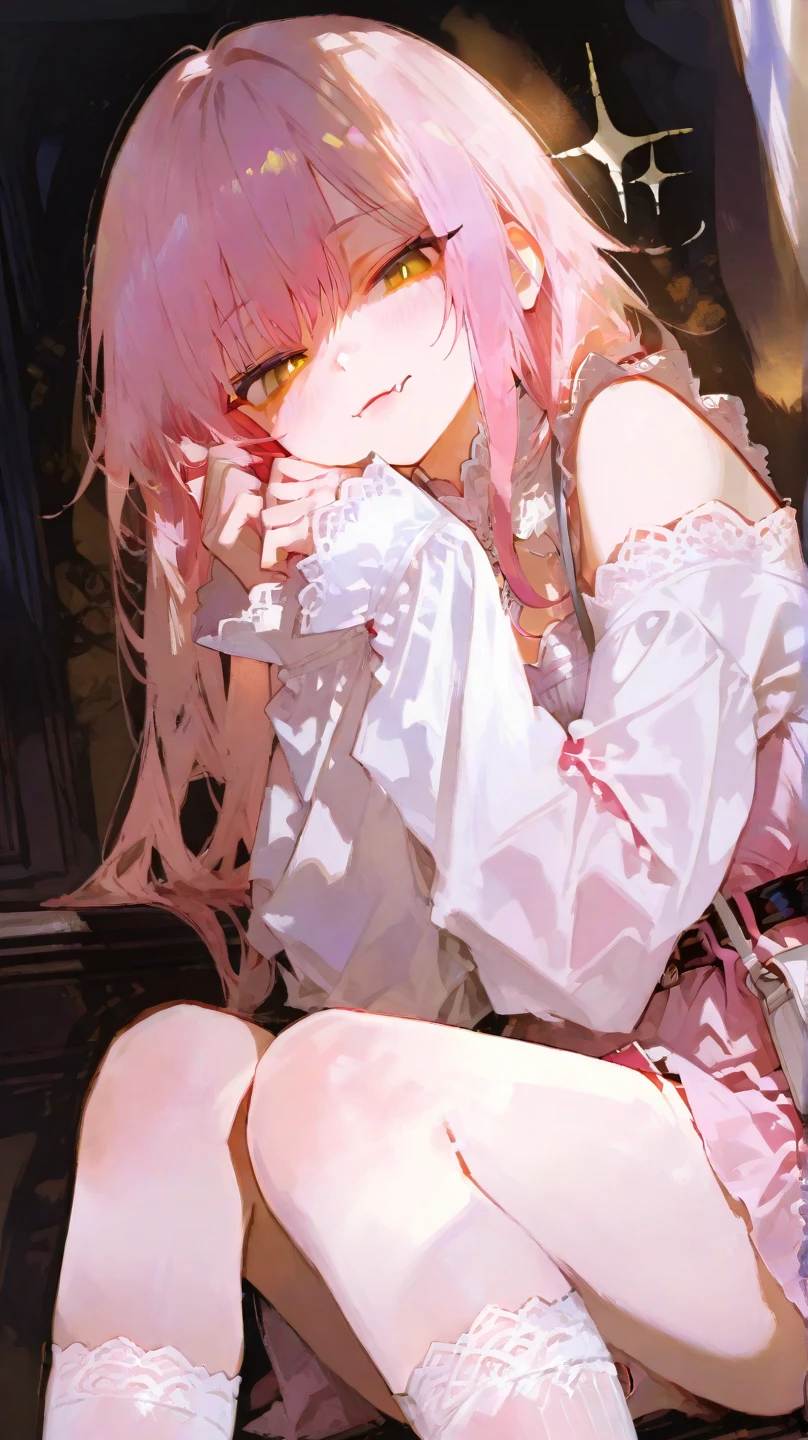 One girl、(True Face:2.0)、(Crouching posture:2.0)、(The whole body is visible:2.0), (Hands Behind Back)、Blushed cheeks,,Slender thighs when viewed from the front,Diagonally below,looking at the camera、(((Big and ample breasts)))、((Perfect Anatomy,Nice hands,Perfect hands,Five fingers connected to the palm,Accurate needles without discomfort)), The clothes are see-through、Frilly clothes、Blindfold