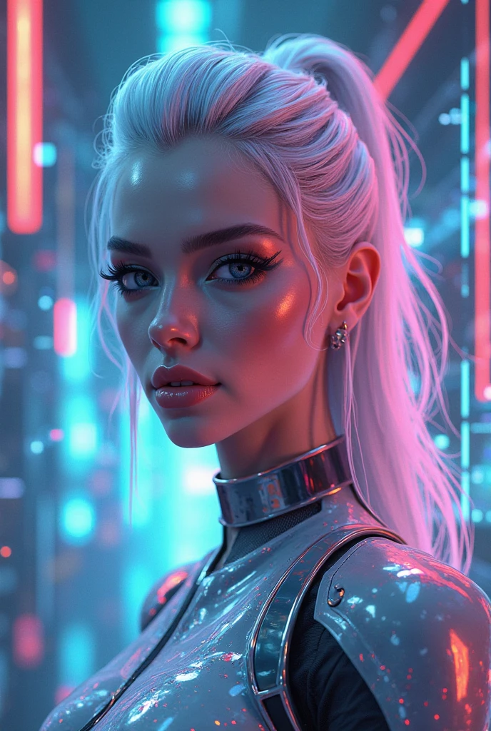 neonpunk style beautiful woman with ((stellar clothing)), <lora:xl_stellar_clothing-1.0:1>, long dress,
(blonde hair Updo),
medium breasts,
(color background),
from above,
crawling,
afraid . cyberpunk, vaporwave, neon, vibes, vibrant, stunningly beautiful, crisp, detailed, sleek, ultramodern, magenta highlights, dark purple shadows, high contrast, cinematic, ultra detailed, intricate, professional