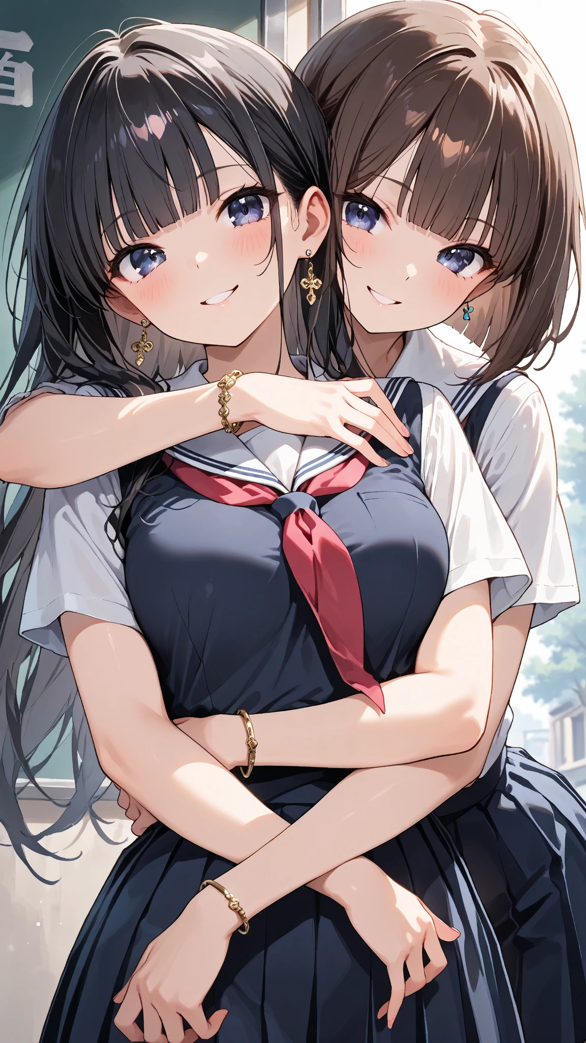 (Ultra-high resolution of the highest quality, masutepiece, Best Quality, 8K, Super Detail, Best Quality:1.3), (Anatomically correct:1.2), 1 Little Baby girl, pre-schooler girl with his mother, hug