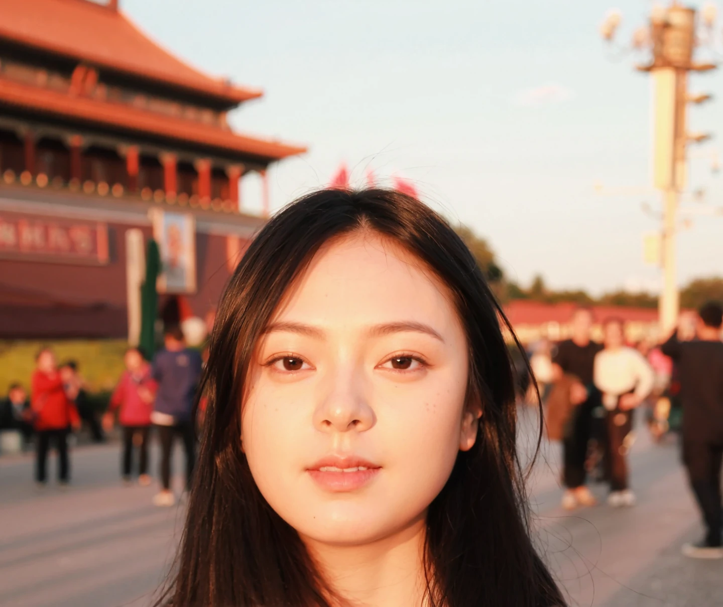 "Aalfi woman on windowsill of a building，Inspired by Ma Yuanyu、Zhang Zeduan、Tang Yifen，Chinese woman、Chinese girl，Immortal style，xintong chen、Wang Meng、wenfei ye、Qiu Fang、Luki's inspiration，Chinese artist elements，Yun Ling"