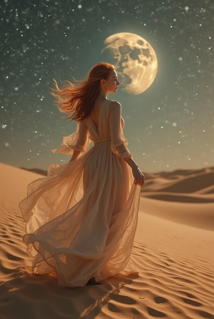 A beautiful woman wearing a mask stands on the surface of Jupiter, the warm, otherworldly glow of a nearby sun warming the scene. The intense heat makes her sweat, her hair slightly disheveled by the temperature. A futuristic spacecraft descends near her, casting shadows on the planet's rocky, gas-filled terrain. The surrounding atmosphere is thick with clouds and swirling gases, and the colors of Jupiter's massive red spot are visible in the distance, creating a dramatic backdrop. There is an 8K ultra-high-resolution close-up portrait cinematic color grading movie, dramatic scenes, photography, RAW, masterpiece, ultra wide angle, ultra fine photo, best quality, ultra high resolution, photorealistic, volumetric light, incredibly beautiful, half body, delicate face, vibrant eyes, RAW photo