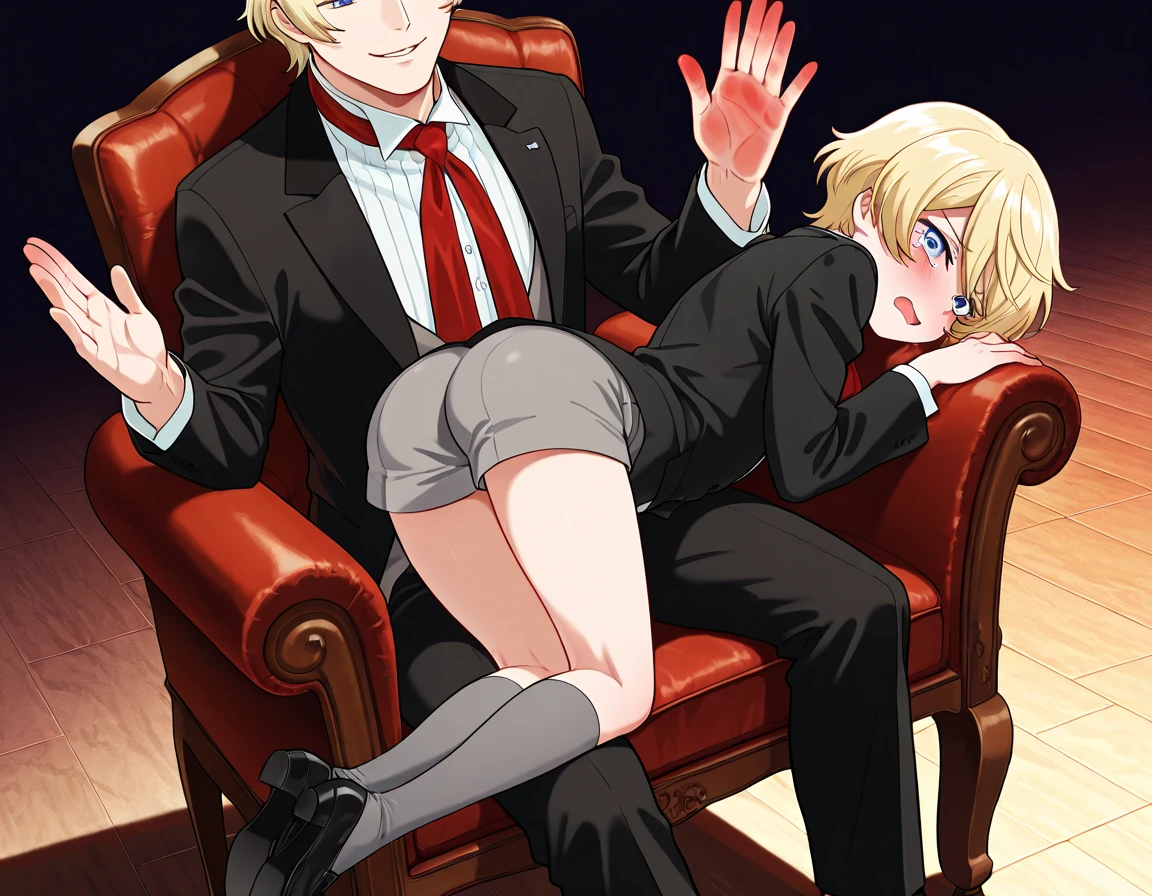 source_anime, (Comic, panels, comic layout, m4ng4, manga, manga page, comic panels, comic book page:2.0), BREAK 1girl, pantyhose, arcueid brunestud, blonde hair, skirt, red eyes, boots, sweater, short hair, black pantyhose, full body, turtleneck, smile, jewelry, looking at viewer, necklace, antenna hair, brown footwear, BREAK, ass, on back, 1boy, arcueid brunestud, blonde hair, red eyes, short hair, antenna hair, (topless, nude, naked, medium breasts, nipples:1.0) cum, (jewelry, black thighhighs, white elbow gloves:1.0), vaginal penetration, cum in pussy, torn_hymen, defloration, deflowered, vaginal, penis, veins penis, veiny penis, 1boy, belly button, bottomless, detailed eyes, uncensored, male on top, male on top of female,
