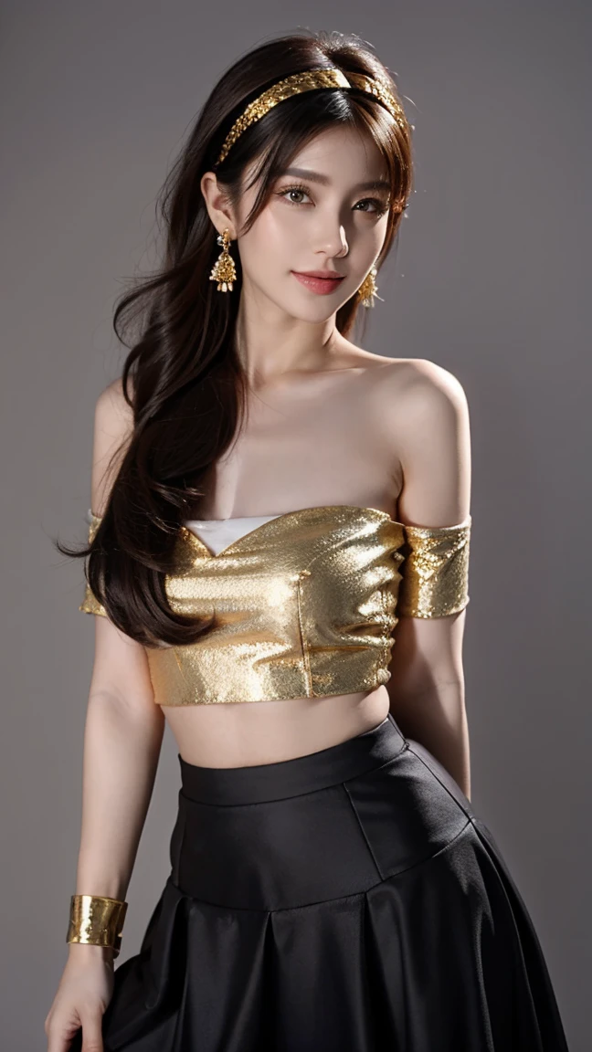 ((Highest quality)), ((8K)), ((masterpiece: 1.3)), (Perfect appearance), (Photorealism: 1.6), (Japanese mature woman standing in the center of the stage), (Mature woman in the spotlight), (JMA, AIF, MOR),60 years old, Japanese Mature), ((Realistic skin texture)), ((Realistic skin texture)), (Fine wrinkles all over the skin), (Dullness), (Facial wrinkles), (Wrinkles around the eyes), double eyelid, Tear bags under the eyelids, A gentle gaze, smile, (Semi-long hair), (Hair with messy ends), (Small breasts: 1.2), (Small breasts), (Flat Chest), (Flaky, saggy breasts), (Thin slip), Slightly transparent nipples, Camisole blouse, Petticoat skirt, High heels, (whole body),