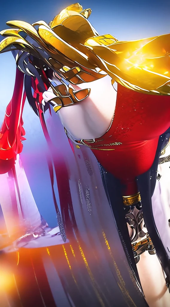Masterpiece, Best Quality, Extremely Detailed 8k, Ultra HD, Ultra-detailed, Highly Detailed, Ultra High Realistic, Ultra-realistic, Hyperrealistic, Hyperrealism, (1girl:1.5), (Solo:1.5), Anatomically Correct, (Detailed Realistic Skin Texture), (Realistic Big Breasts), Slender Abs, (Closed Mouth:1.3), Nsfw, Dynamic Pose,