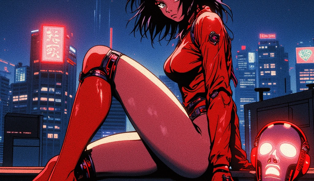 1girls, masterpiece, highest quality, disorganized, retro artstyle, 1980s \(style\)))), look viewer, (((full nude))), (Madoka Ayukawa, long hair, full nude), (((fll nude))), knee shot, full blush, (((no Panties))),, Take a look here, (((nsfw))), view audience, short hair, 2girls, nsfw, Genitals are visible, (((See here))), nsfw, (Japanese girl showing off genitals:1.1), look viewer, from below, (((a girl, Flying in the air in a naked, from the knees up, overlooking the cityscape below,))),