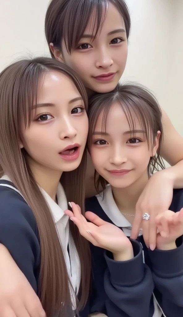 realisticlying,chiquita,adolable,Moe girl,Look to the lens,Victory gesture,