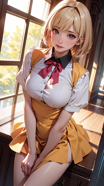 (masterpiece, highest quality:1.2), (Tsurime:1.2),Asuka Langley、Pee(Face Focus, Face close-up, Face close-up:1.2), 1 girl, Soryu Asuka Langley, alone, blue eyes, , Looking at the audience, Long Hair, Looking Back, ((Tokyo Third Junior High School Sailor Uniform:1.8)) Orange Hair, white shirt, From behind, shirt, Short sleeve, Mouth closed, bangs, Both sides up, stage, White socks,(( Suspender skirt:1.8)), Blue Skirt, blue dress, Outdoor, dress, hair ornaments,(masterpiece), delicate, Very detailed, bloom, shape, (Bottom-up), (1 girl:1.4), (alone:1.2), (Beautiful Eyes, Shining Eyes, Purple eyes), (Fluffy hair), photo shoot, Studio Quality, Fisheye Lens, (highest quality, Dazzling Light, Blushed, Crying face, It was noticeable, Shiny skin, Very detailed), (naked Thighs, Butt, Butt, From below, panties, white panties, Show off your pun), sexy, (Detailed Background, Complex background, Japanese Style House, Japanese atmosphere), Blushed, (Perfect Face, Detailed face, Beautiful Eyes,Perfect hands,Perfect Fingers), Cowboy Shot, ((8k wallpaper))((Disheveled panties:1.8))((Cleavage:1.8))((Thighs:1.8))((Spread your legs out to the side:1.8))((Disheveled Bra:1.8))、((Leaking a lot of pee:1.8))