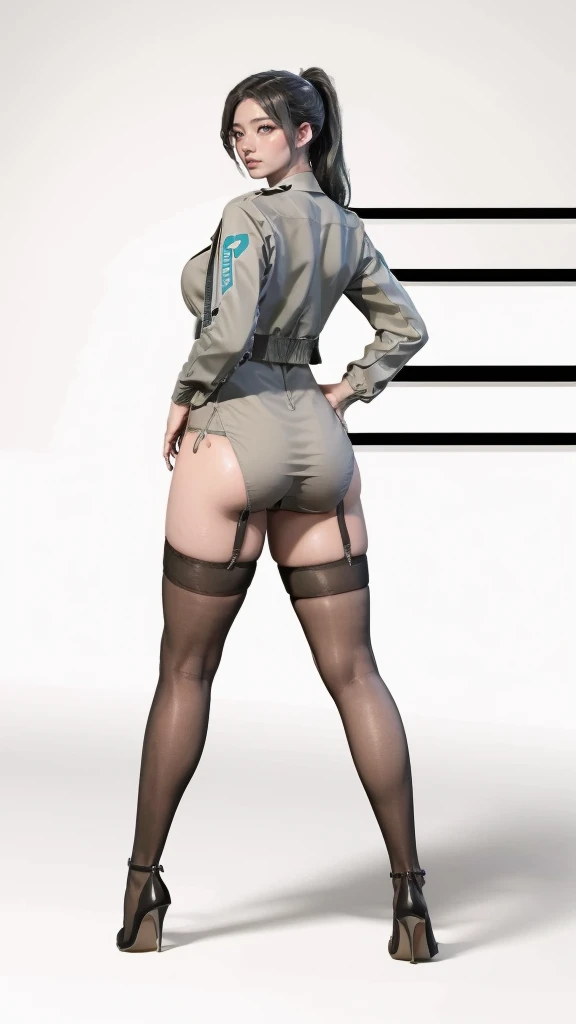 depiction of a pants and shirt wearing cyborg that has an exposed noface bum crack, <lora:- SDXL - plmbcrk _plumbers_crack _V1.0:.9>, <lora:Faceless_Cyborgs:0.8>