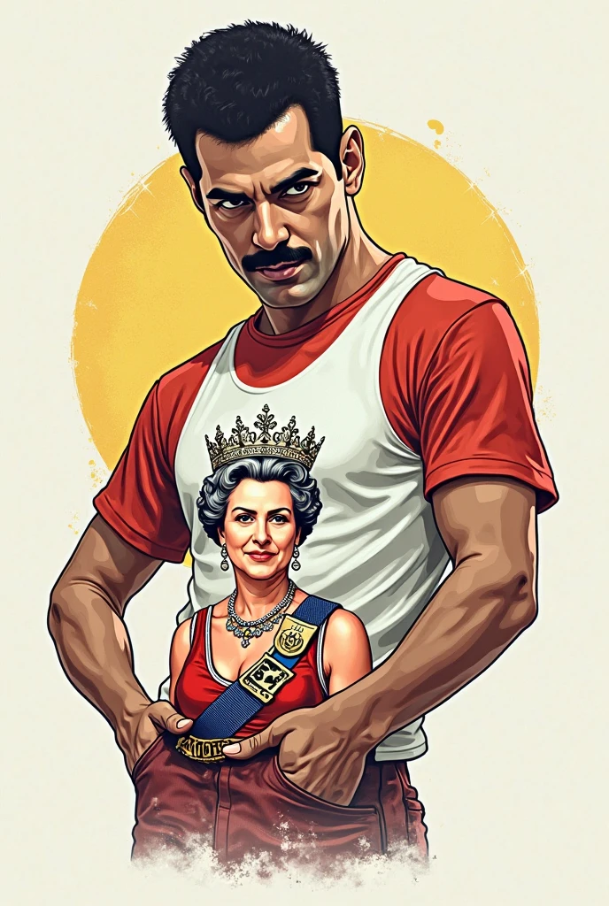 Create Dwayne Johnson and Elizabeth II of the United Kingdom