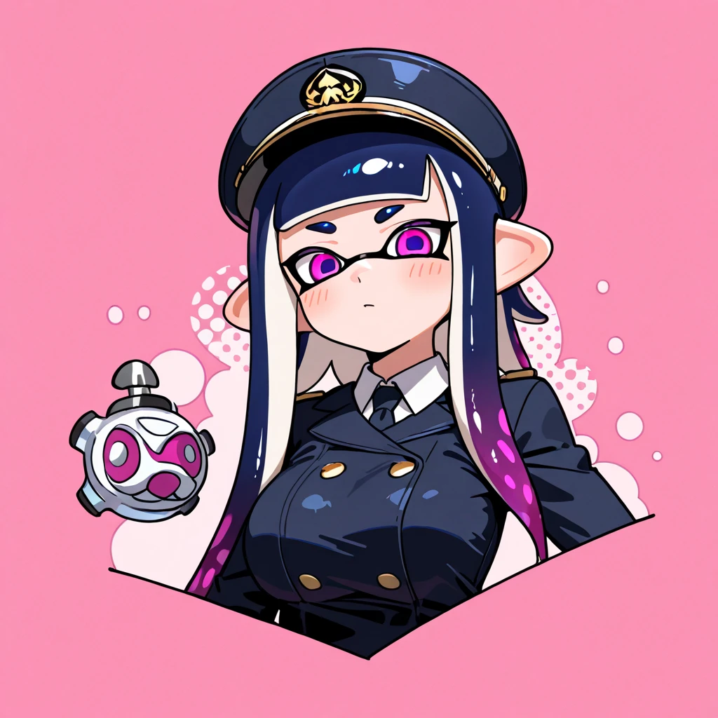Splatoon,Embarrassed,semen,Squid Girl,uniform,Big Breasts