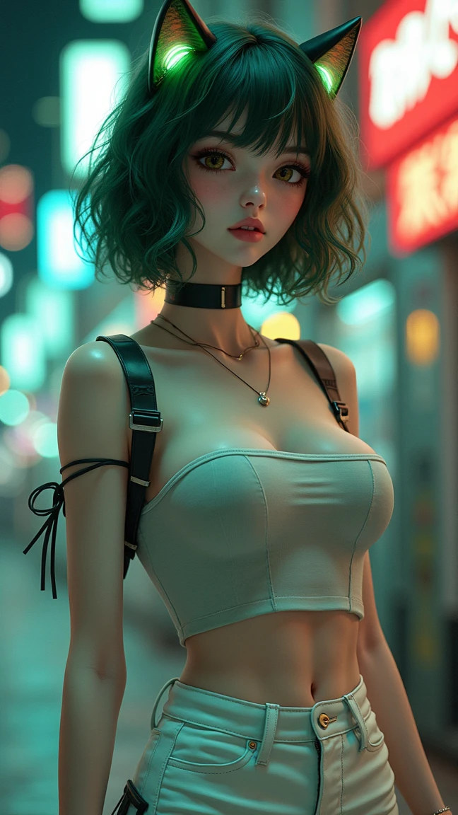 portrait lone (P!nk) as (buruma_brief_older Buruma_DBZ_Buu)1.4, (cleavage small_breasts, stylish long haircut, crop-top, Jeanpan, pantyhose)1.2 (dressed as night club dancer )1.2, training to dance, front view, (high detailed skin:1.2)(realistic pupils,realistic iris:1), 8k, aqua_hair, studio lights, glowing colors, glowing skin, pastel color, colorful, many different colors, (red:1.3, green:1.1, blue:1.2)