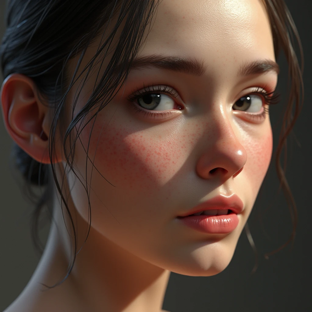 1 woman, submissive girl, detailed skin, skin detail, (best quality,4k,8k,highres,masterpiece:1.2),ultra-detailed,(realistic,photorealistic,photo-realistic:1.37),dramatic lighting,