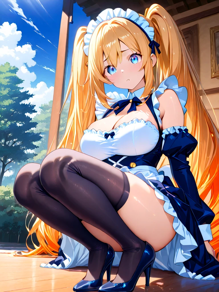 alice in the wonderland、cute little Girl、mini skirt、blond hear、(((panty thighlet single layer or panty thinghlet:1.3)))、Wavy Hair、blue eyes、10year old、all-fours、Pussy、Wet Pussy、sigh、anal、????、with spreading legs、spread your pussy with your hands、happy、smile、Apron Dresses、pinafore, NSFW、SEX、shairband、The clothes are fluffy、taking down my pants、tits out、Small、Spread your、show off nipple, expose breasts, small breasts,shirt lift, twat,