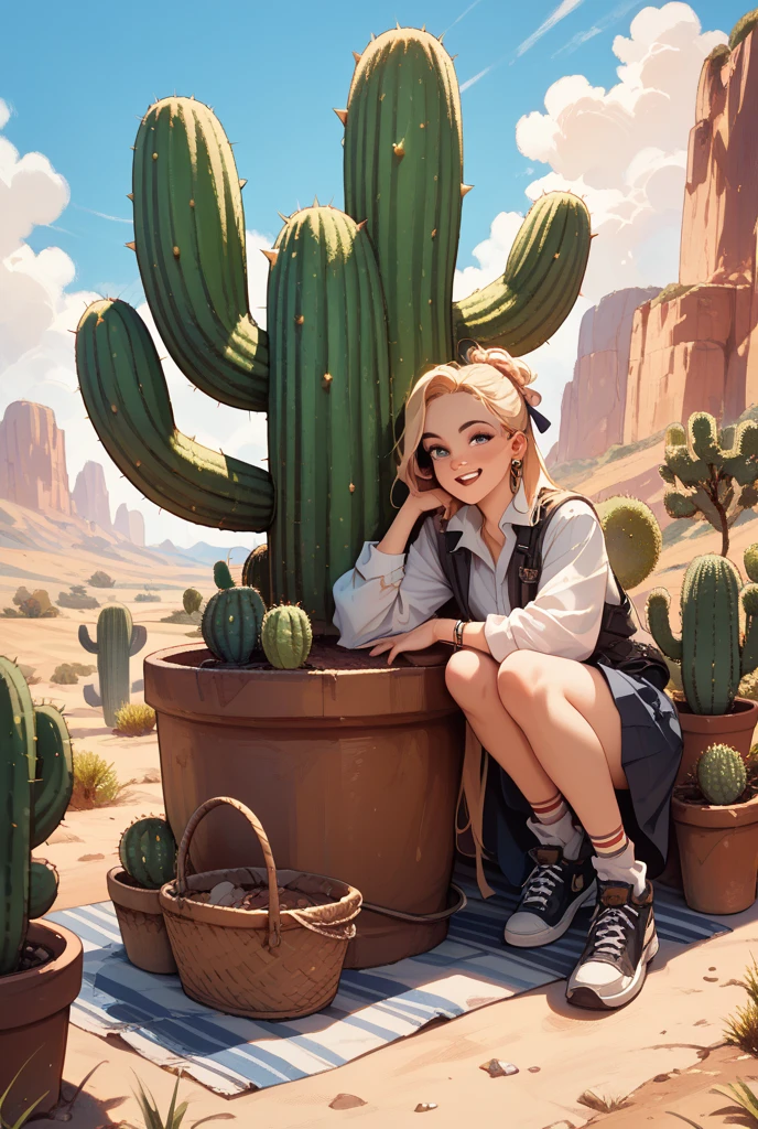 drawing of a woman in a hat and jeans, fanart da coelhinha lola, fofosexyrobutts, Mudar, painted in anime painter studio, commission for high resolution, [ arte digital 4k ]!!, oc commission, also, (nsfw) seguro para o trabalho, Abigail de Stardew Valley, arte detalhada, small curvilinear , chave de hack de gadget