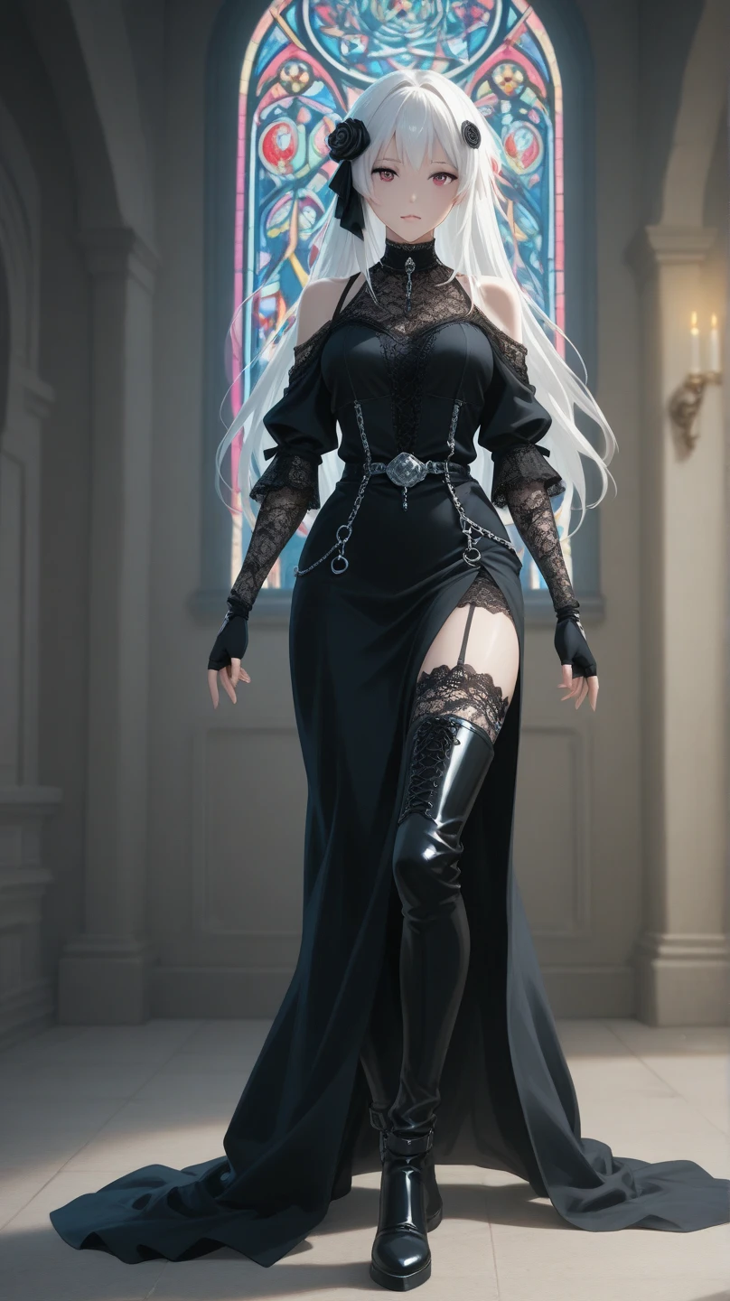 a portrait of (Pixar art: 1.5)  icture of vampire standing in the front of her home holding a (candy bag: 1.2), an exquisite beautiful female vampire in her front door of her home, full body (ultra detailed, Masterpiece, best quality), ultra detailed face (ultra detailed, Masterpiece, best quality), grey skin: 1.3 , blond hair, hair in a ponytail, long hair, blue eyes, cold eyes, glowing eyes, intense eyes, smile with [drops of blood on face] (ultra detailed, Masterpiece, best quality), dark red lips, [vampire fangs], wearing white dress (ultra detailed, Masterpiece, best quality), dark blue cloak, high heeled boots in front of her home, (holding a candy bag: 1.4), high details, best quality, 16k, [ultra detailed], masterpiece, best quality, (ultra detailed), full body, ultra wide shot, photorealism, luis royo style, dark fantasy art, moon light coming through the window, moon rays, gothic art, sense of dread, sense of seduction,pixarstyle