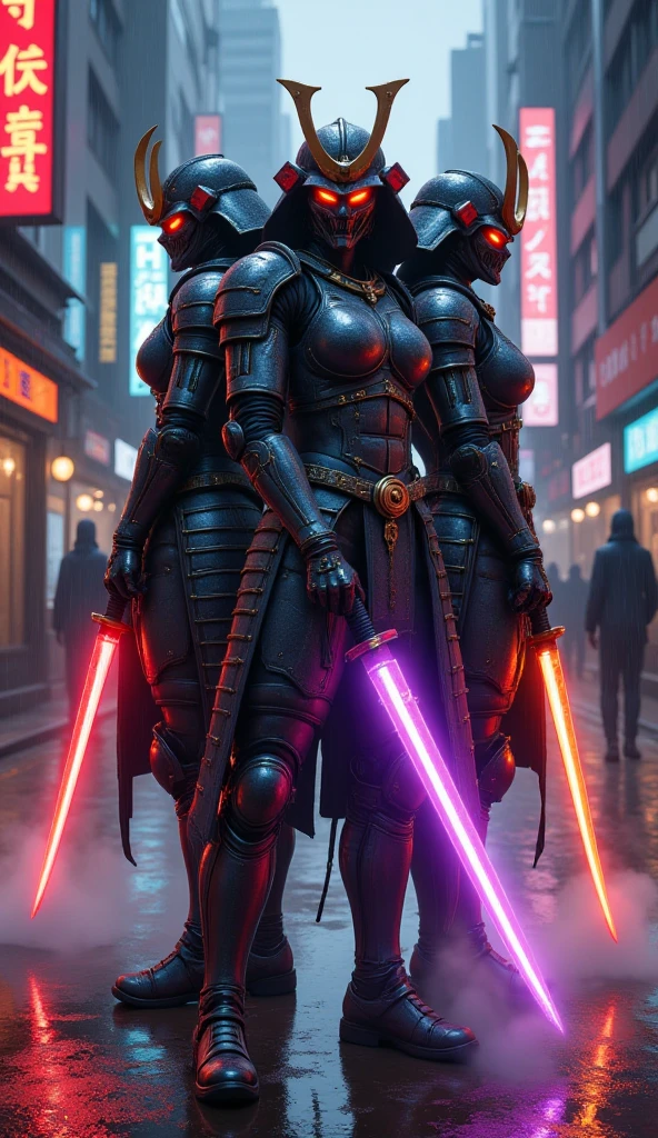Purple red lightsaber