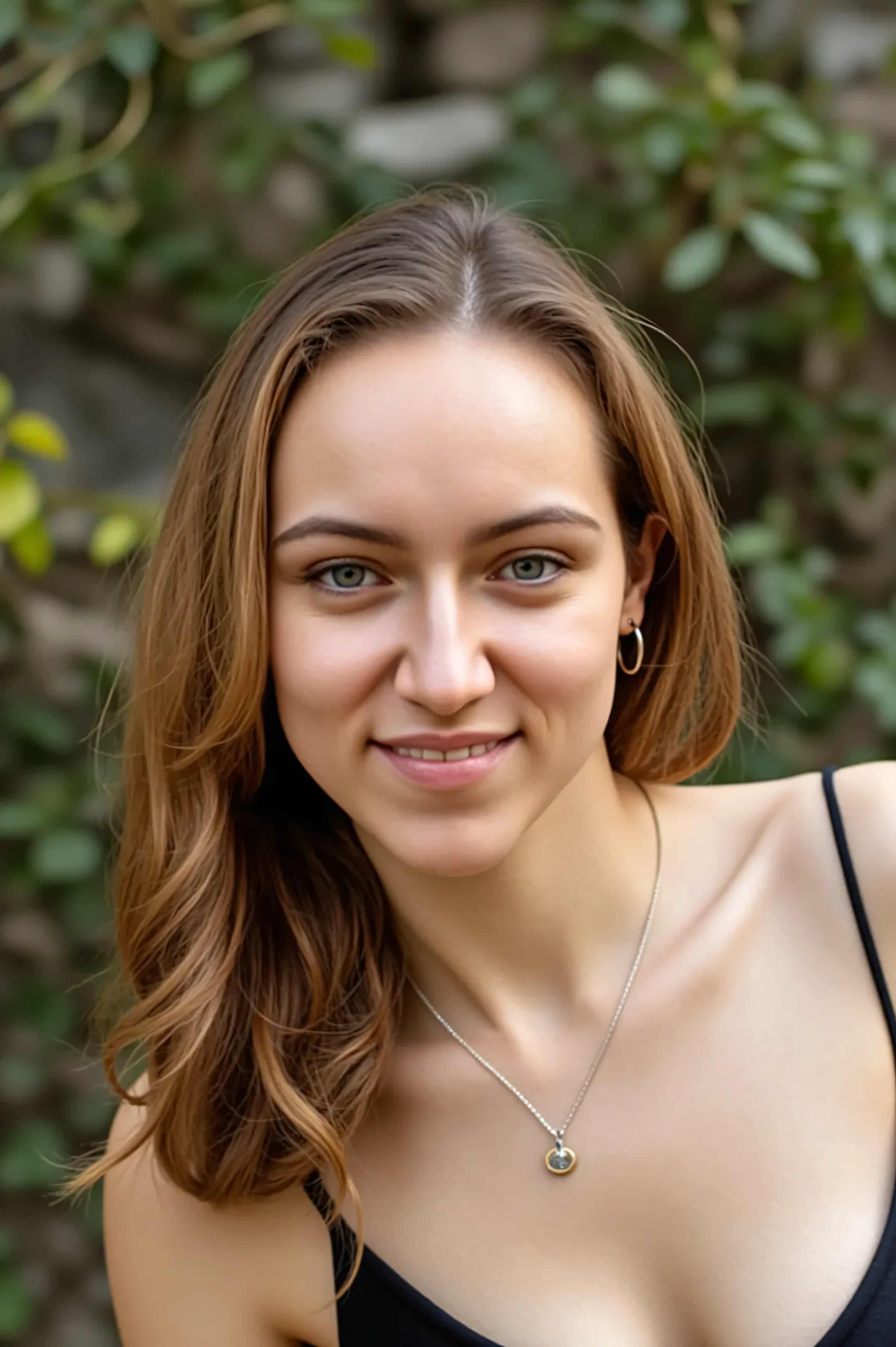 8K photo, a woman smiling, f /1.8, Canon, 85mm,cinematic, high quality, skin texture, looking at the camera, <lora:albaptista_xl_1_standard-000050:1>