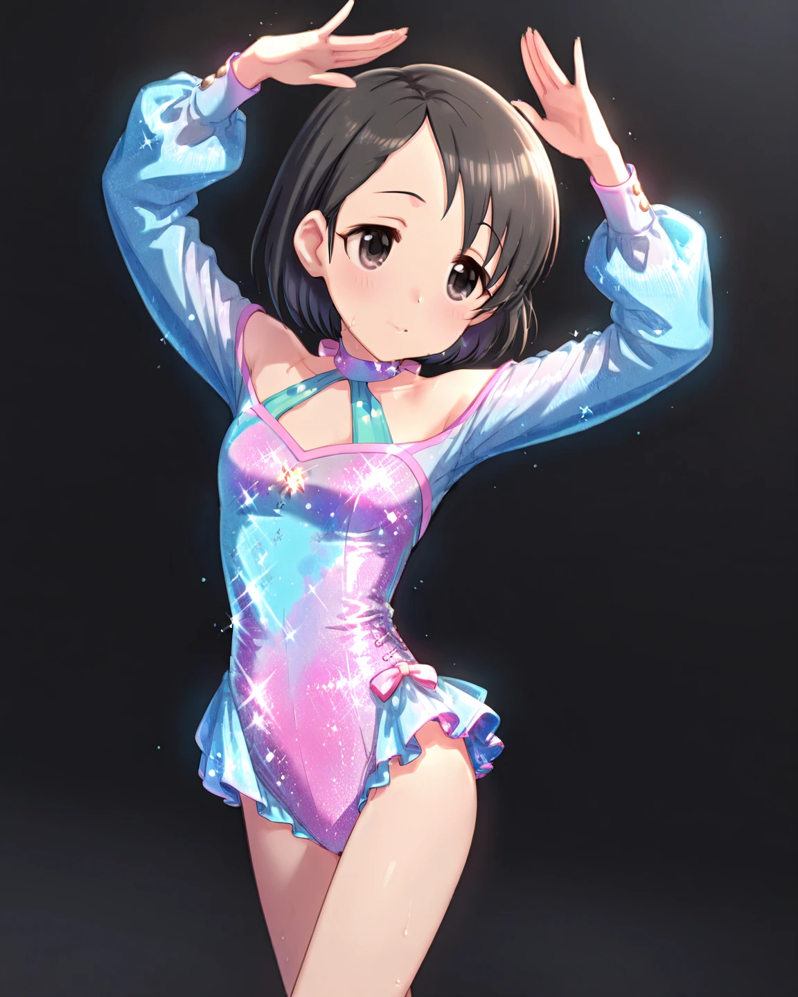 fine、tomboy、Navel exposure、dance