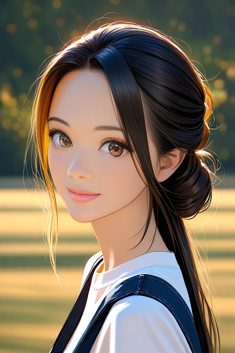 best quality, masterpiece, 1girl, Beautiful face, (gold-brown hair), (blue eyes), (photo realistic:1.3), rim lighting, (high detailed skin:1.2), 8k uhd, dslr, high quality, high resolution, 4k, 8k, Bokeh, absurdres, best ratio four finger and one thumb, (realistic:1.3), cute kawaii 1girl, wearing white chinese traditional clothes, ??????????????, ponytail contorted,