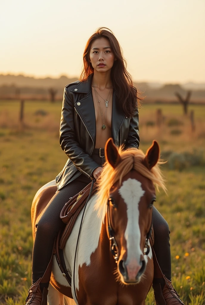 (Original Photography、real、Practical)，Mature woman，Middle-aged woman，Ultra detailed beautiful female warrior，30 years old，Close-up photo portrait of a female soldier, atmospheric scene, masterpiece, best quality,Full body female love，Full body portrait，Perfect body proportions，Golden Ratio， (Detailed beautiful face, Detailed skin texture, Super detailed details:1.1),Abdominal muscles，(Slender long legs:1.2)，(uniform :1.3)，Ultra HD, 4k, 8K, Movie，The background is the endless mountains