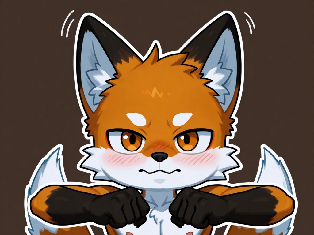 Animal genitalia, knot, anus, canid, canine canis, mammal, feral, seductive, smile, solo, cum, Toony, chibi 