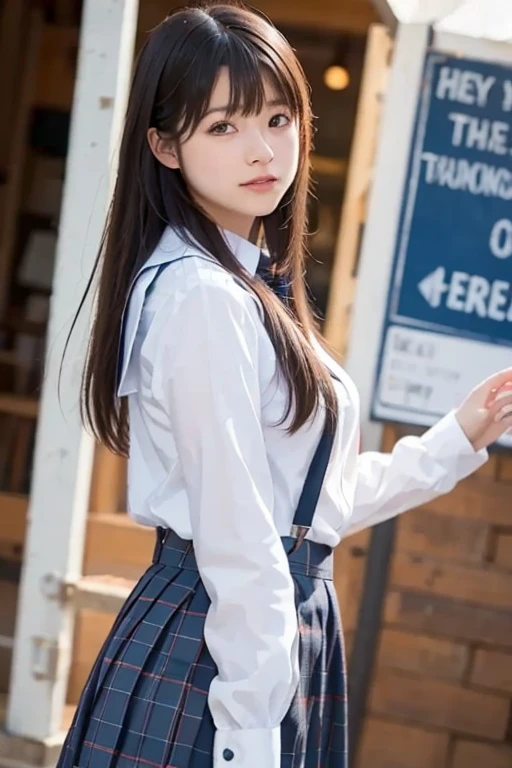 Cute Girls､high school girl､uniform､mini skirt､See-through､Fluttering in the wind