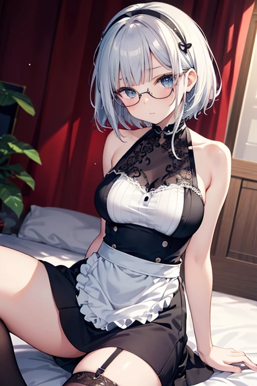 Sakuya Izayoi Beauty blackThong Silver Hair
