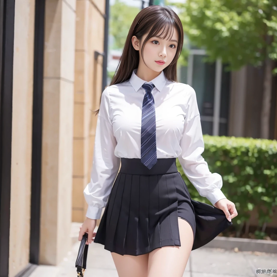 Hight Resolution、high-level image quality、in 8K、Real due diligence、RAW a photo of、Top Quality、masterpiece、masutepiece、Erotic、(Flesh-colored Pantyhose)、plain panties pattern、panties focus、absurderes、no make-up、smaller face、tits huge、ren,Beautiful fece,fullllbody、귀여운 smaller face、Japanese Female,(Photorealcitic:1.37)、photons mapping,realisitic、physics based rendering(Physically Based Rendering)、foreground、depth of field rally background、a photo of,beauty leg, The ankle is visible、乃木坂アイドル,、male student wearing student clothes、school uniformss、Black pantyhose