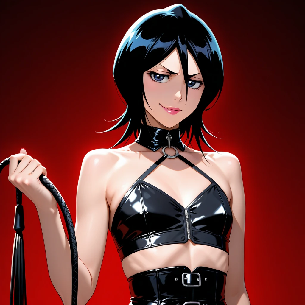 (masterpiece, best quality:1.2), noodle (gorillaz), black hair, 1girl, gloves, short hair, streaked hair, black gloves, guitar, black eyes, multicolored hair, looking at viewer, bangs, jacket, parted lips, solo, collar, fur trim, breasts, small breasts, bob cut, choker, sparkle, glint, necklace, collarbone, black jacket, red collar, bracelet, skirt, cleavage, cropped jacket, blush, ribbon, chain, chain necklace, woman, (((from below))), busy city, foreshortening, (seductive pose), looking at viewer, mad, blackcutoffs, (eye contact), african, photorealistic, masterpiece, realistic, high contrast, hyper detailed, best quality, ultra high res, high resolution, detailed, raw photo,