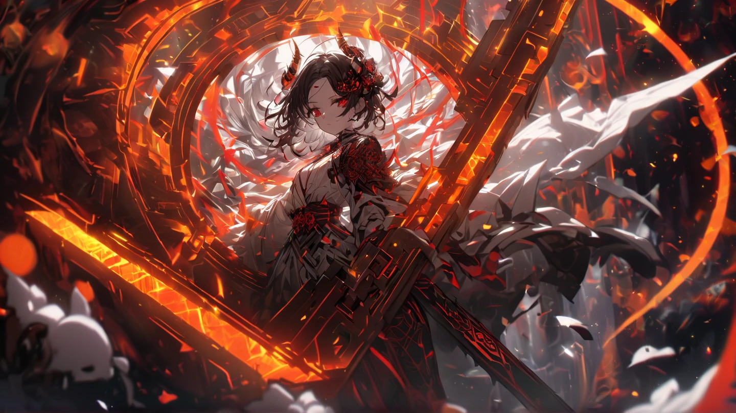 OMPTS
Copiar prompts
(((obra prima))), (((melhor qualidade))), ((ultra-detalhado)), (CG illustration), ((um extremamente delicado e bonito)),(olhe para o lado), (((Red flow liquid background)))Cinematic light with strong contrast between light and dark, ((1 mechanical girl)), pessoa solo, partes do corpo,(Machine-made red gaskets:1.2),((Mechanical limb)),(blood vessel connected to tube),(The mechanical spine is fixed to the back),((The mechanical cervical vertebrae are attached to the neck)),(are standing),A sad expression with red tears,(wires and cables around the neck:1.2),(wires and cables on the head:1.2)(foco no personagem),scientific fiction,extremamente fino,escarlate,Mais fino --auto