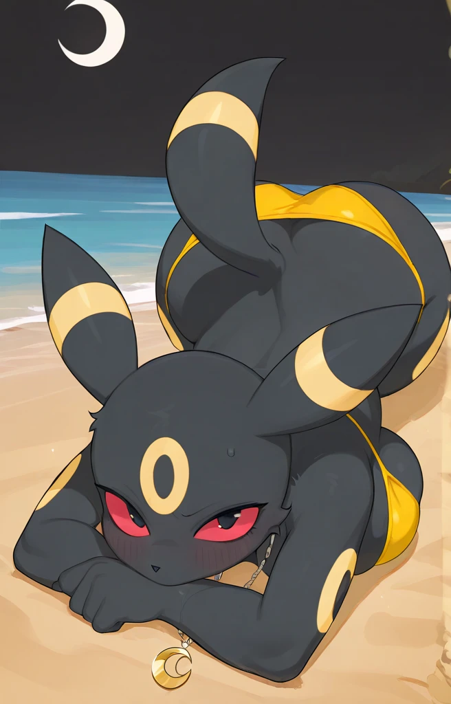 1 girl, solo, female, ears down, (Best Quality, masterpiece:1), furry female anthro Umbreon, portrait, Ahegao, white eyes, estilo 2d, Whole body, ((Wide hips)), in a beach, curvy ass, ((big thighs)), Best Quality, from behind, (Laying face down), butt, ass, nude, spread ass, huge anus, puffy anus, anal juice, anus only, huge tits, pink nipples, pink anus, red sclera, digitigrade, pussy, eel prey, anal vore, vore, anal insertion, eel insertion, living insertion, creature inside, fish insertion, vore belly, feral, feral play, feral inside, struggling prey, anal, interspecies, head in anus, head in ass, fish, large insertion, animal insertion, eel in ass, bestiality, unbirthing, body invasion, anal unbirthing, fish in ass, fish in anus, feral on anthro, eel unbirthing