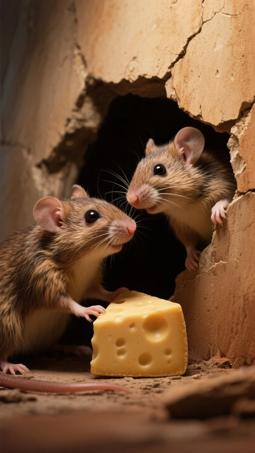 Hyperrealistic art photo, realism
two tiny mice chatting to gromit, taking his bread, . Extremely high-resolution details, photographic, realism pushed to extreme, fine texture, incredibly lifelike