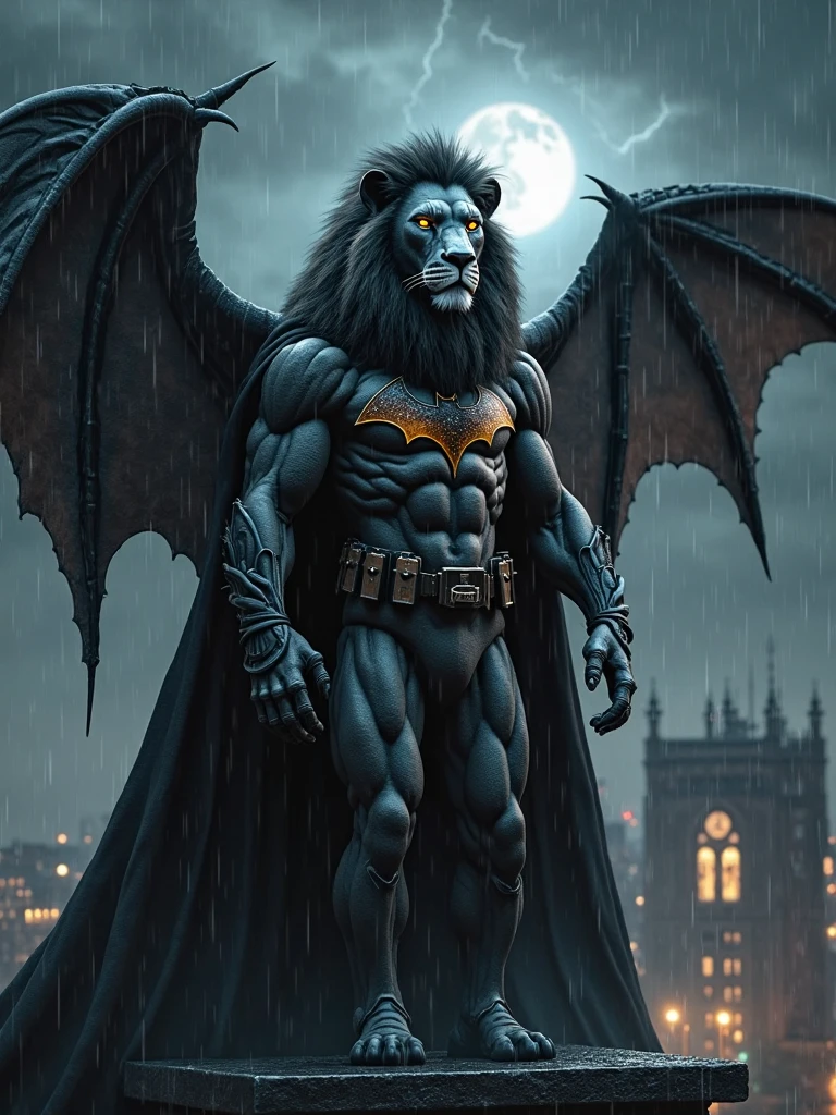 A lion looks like Batman --auto --s2