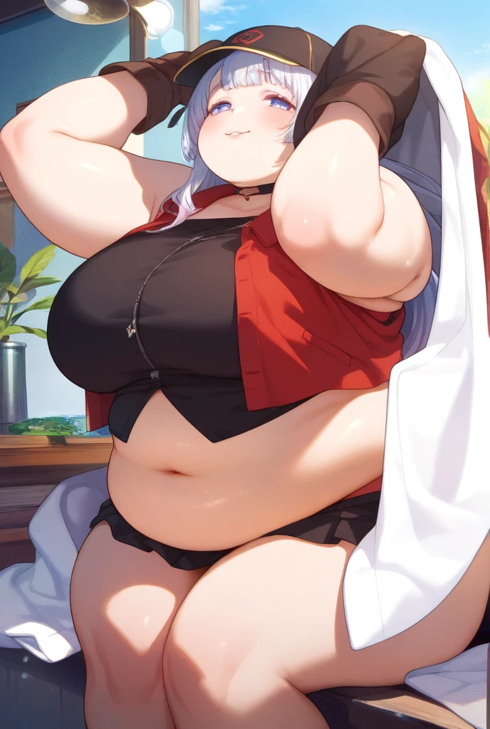 tmasterpiece, very best quality, PrinzV4, 1girl huge large , 独奏, length hair, breastsoking looking at viewer, large tities,Large bsts, mitts, Btton, Hold, White liquYellow eyes, Wed hair, O cabelo multicolorido, Open your clothes, Black gloves, Open bra, Official alternative costumes, Striped hair, hand on hips, underboobs, Banner, White panties, Queen of the game, Hold the flaant women with,shot on the body,cum on the stomach,The white liquid is drizzledl over the body,Shoot abody