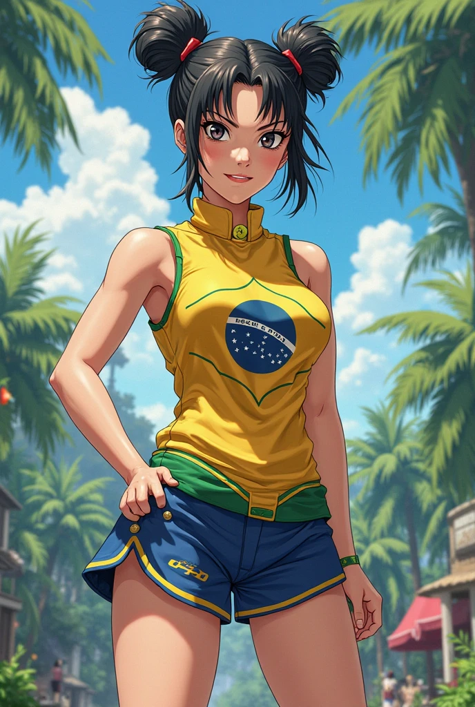 (((Jamaican flag-inspired outfit:1.3))),(((Woman in men's clothing:1.3))),(),(masterpiece,Highest quality,Ultra-high resolution output images,Write boundary depth,Intricate details,Adding dimension to your subject with the contrast of light and shadow,Anatomically correct facial structure),(Picture Mode Ultra HD,)