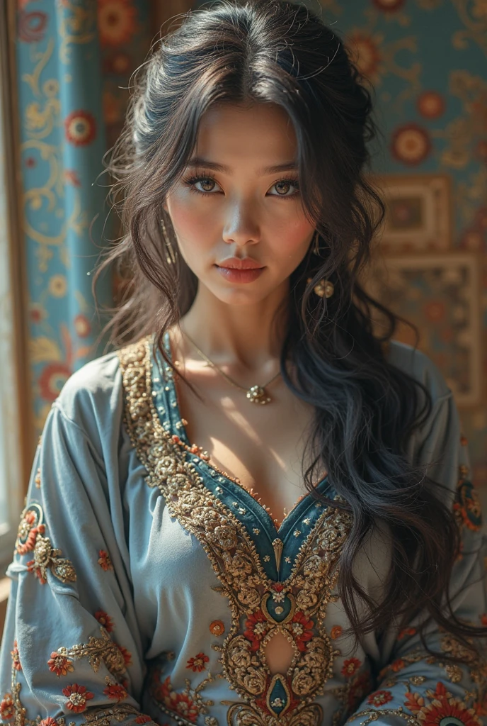 Asian Beautiful Sexy Body By Clear, cabelo azul, orelha de gato
