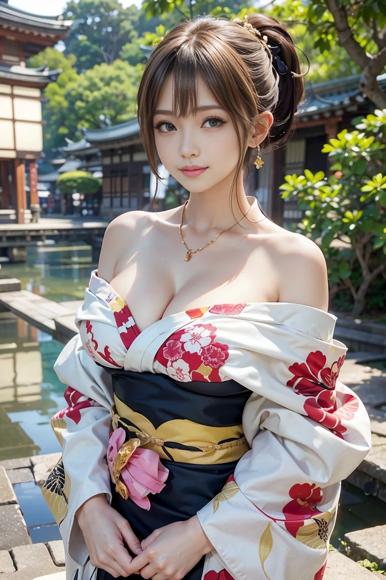 cute 21 year old japanese、super detailed face、Attention to detail、double eyelid、Beautiful thin nose、Sharp focus:1.2、Beauty:1.4、(bright茶髪、short cut hair、white skin、highest quality、bright、masterpiece、ultra high resolution、(realism:1.4)、((China dress style idol costume, cute and sexy costume with cute colorful frills and sexy slits on the costume):1.5),