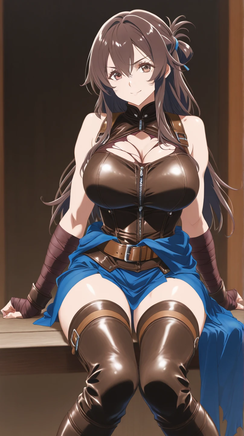 (2girls:1.7), (height_difference:1.7), (size_difference:1.4), (a giantess behind a fortress: 1.3), (a miniature woman standing on a fortress wall below the closeup breasts and face of a giantess: 1.2), (miniature woman: 1.4), (size perspective: 1.4), (simple background :1.2), (height different sizes: 1.2), navel, (closeup breasts and face: 1.2), (a miniature woman standing below the breasts of a giantess), (out of focus: 1.2), (fortress: 1.2), blushing, open mouth, (looking at another: 1.2), (looking down at her: 1.2)