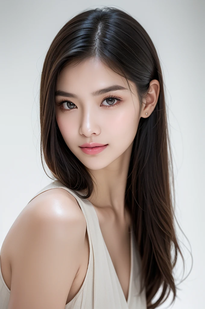 Woman in black top posing for photo, (Detailed skin,real looking skin,lipgloss),Beauty woman, Attractive woman, Beautiful Face Woman, Beautiful young woman, Young beautiful woman, Beautiful woman, gorgeous woman, shutterstock, gorgeous beautiful woman, beautiful woman face, a photography of a beautiful woman, istock, Sexy face, Very beautiful woman, Cute Woman, attractive beautiful face, attractive girl,very very gigantic boobs,Emphasizes cleavage,