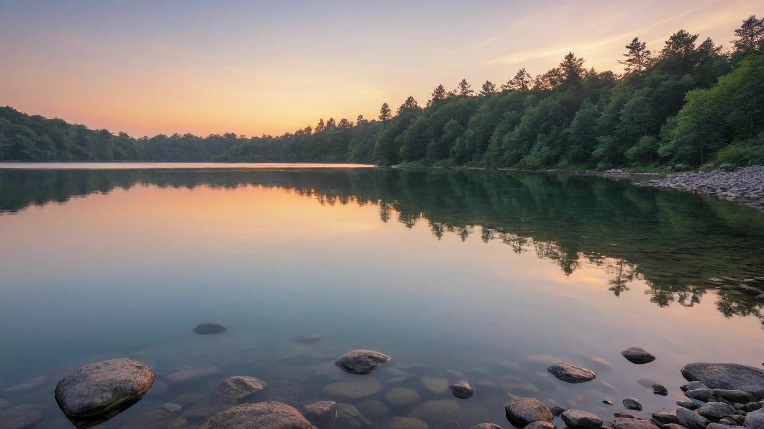 finland, summer, midnight, romantic forest, lake