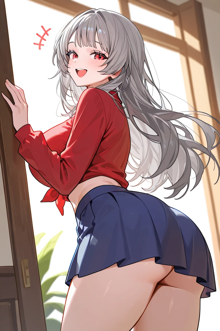 8K,,(( 1 girl in)), Character focus,sakurajima,Classroom,Fart,The stench pervasive
