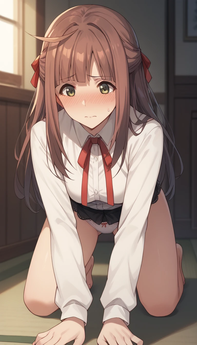 girl、、Completely naked、Have sex、Insert the penis、sexual excitement、Red face、Sigh、Close your eyes