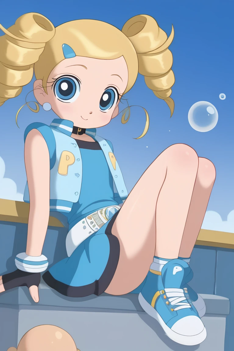 score_9, score_8_up, score_7_up, BREAK source_anime,masterpiece, best quality, highly detailed,absurdres, anime,highres,8k, shadow,
, outdoors, simple background, theme park,
, sitting on bench, sneakers, spread legs, full body, 1girl, pure smile,
, presenting self, looking at viewer, ,
, miyako transformation, blue leotard, (leotard aside, pussy),vest,glove,earrings,blonde,