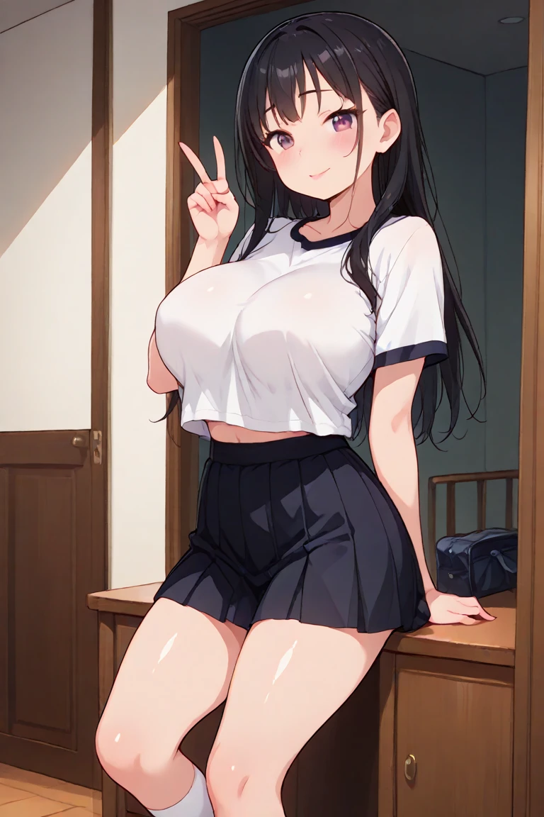 Hanna uzaki, high resolusion, ultrasharp, 8k, obra maestra, nagatoro, schoolwear, tetas sexys, perfil, triste, llorando, Shy, avergonzada, pecho desnudo, lenceria de encaje, de rodillas, moe, tetas enormes, semidesnuda, llena de sudor, ropa muy apretada, tanga
