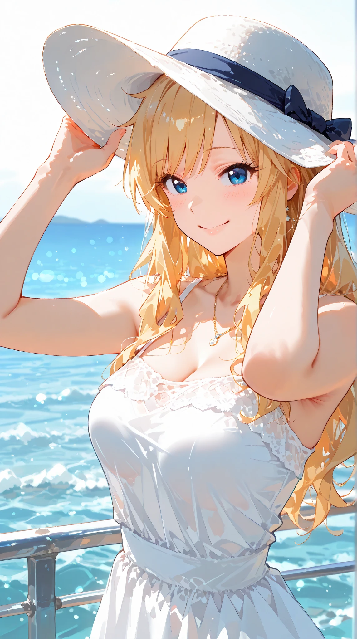 Summer sky、sunflower、Straw hat、Big smile、Oxytocin、One Piece Appears、Open your mouth wide、Wink、Bright, Energetic and aggressive、